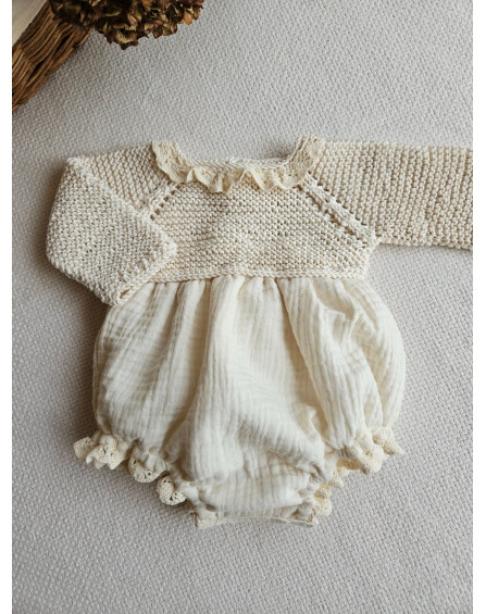 Pelele punto y bambula