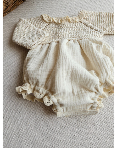 Pelele punto y bambula