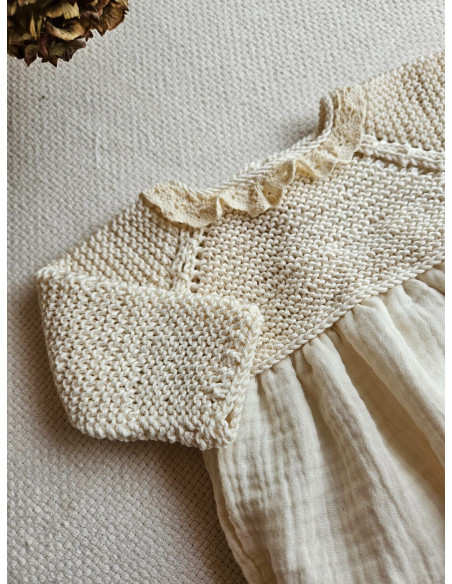 Pelele punto y bambula Pelele punto y bambula