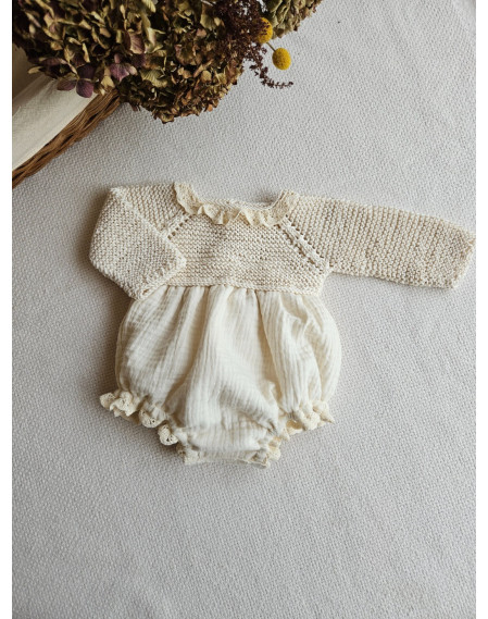 Pelele punto y bambula