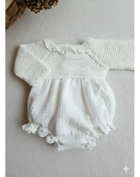 Pelele punto y bambula