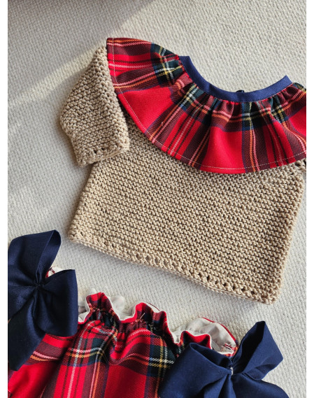 Conjunto Braguita y cuello Navidad 2
