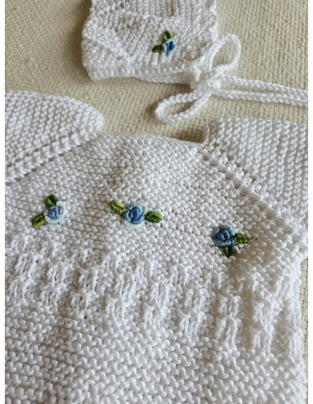 Conjunto Pelele Flores Bordadas Conjunto Pelele Flores Bordadas