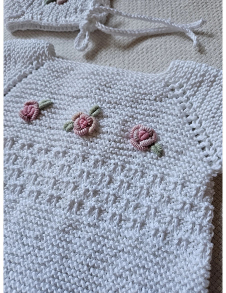 Conjunto Pelele Flores Bordadas Conjunto Pelele Flores Bordadas